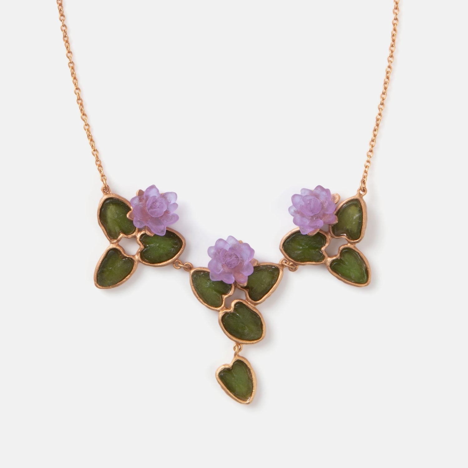 water lily flower necklace Water Lily Necklace